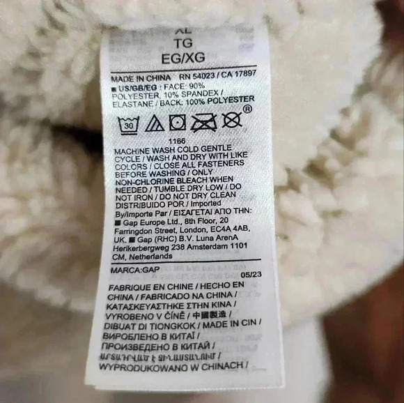 GAP Vegan Suede Sherpa Trim Jacket Brannan Brown - Women's Size XL NWOT - Picture 5 of 5